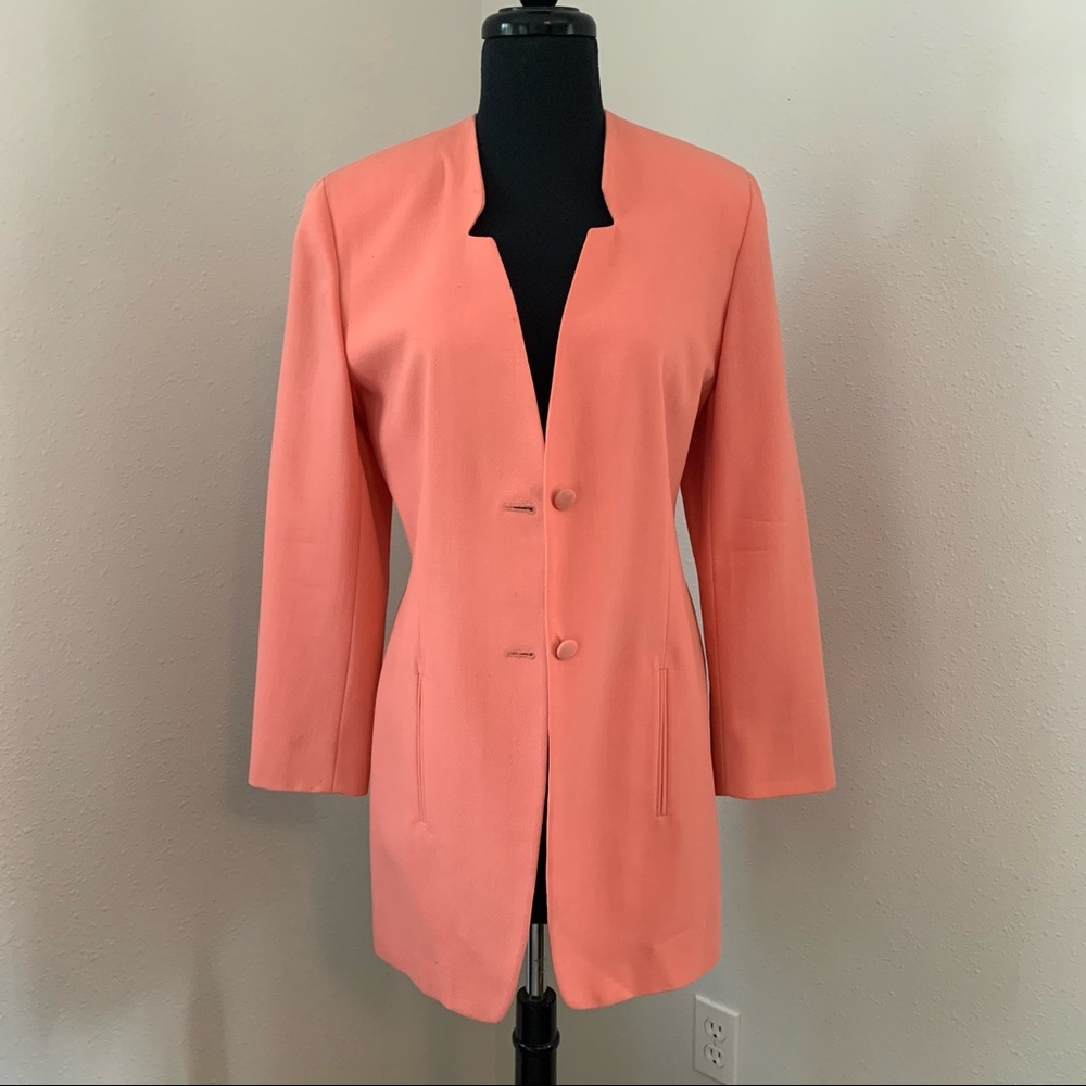 Vintage Salmon Wool Blazer